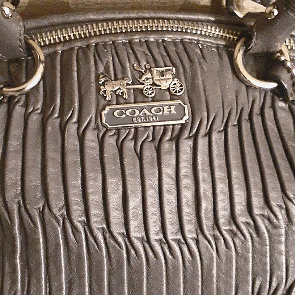 Coach Sophia Madison Pleated Satchel Limited Edition - Picture 2 of 10